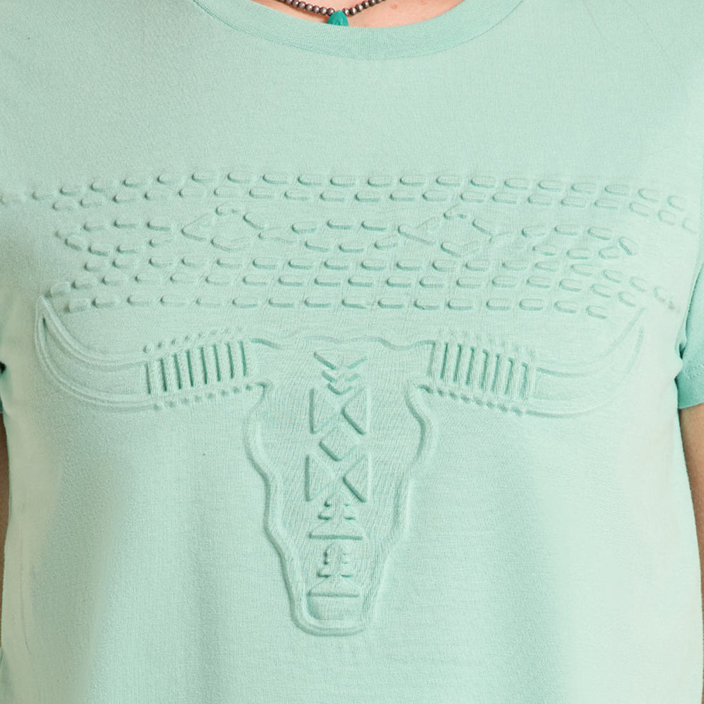 Panhandle Tee Embossed Skull LW21T08843
