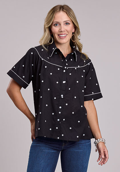 Roper Ladies SS Shirt 0305105654097BL