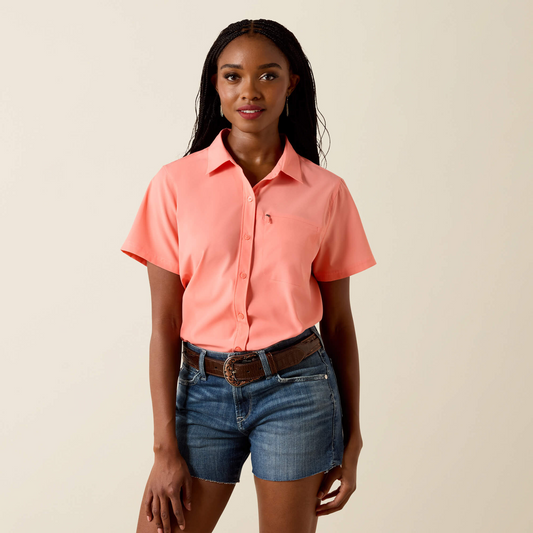 Ariat Ladies Short Sleeve AriatTeck Shell Pink 10071148