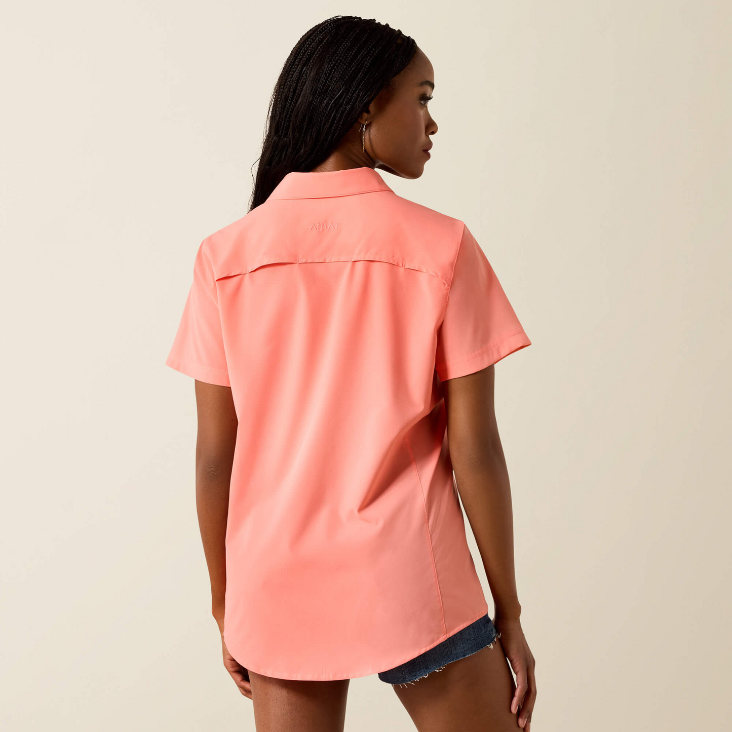 Ariat Ladies Short Sleeve AriatTeck Shell Pink 10071148