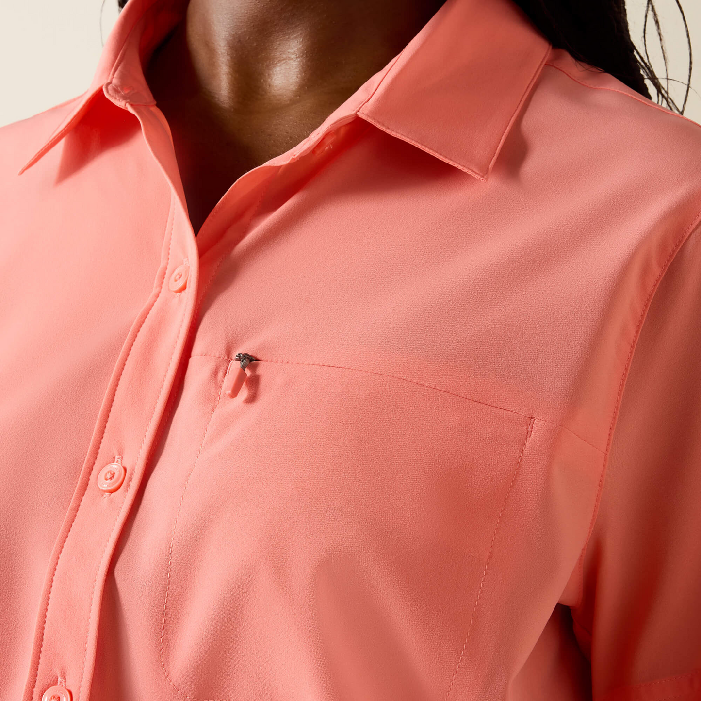 Ariat Ladies Short Sleeve AriatTeck Shell Pink 10071148