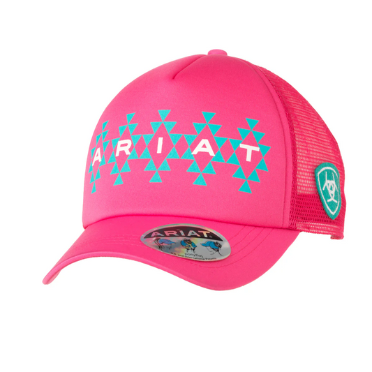 Ariat Youth Pink Southwest Ponyfly Cap A300088029