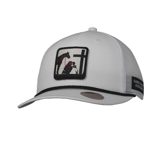 RANCH CRAFT ORIGINALS MENS CAP COWBOY PRAYER WHITE 191001905