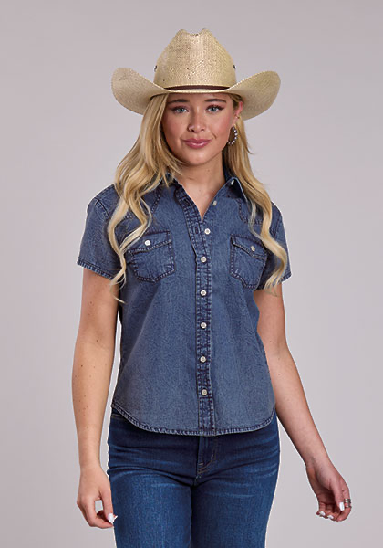 Roper Ladies SS Shirt 030510594506BU