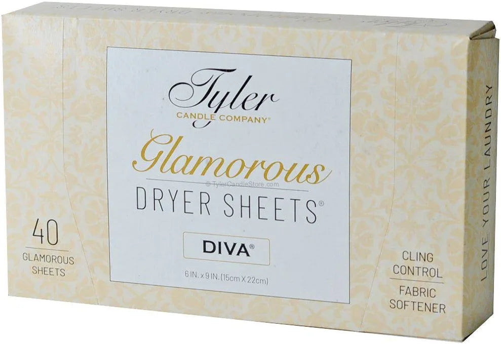 Tyler Candle Glamorous Dryer Sheets DIVIA 50111