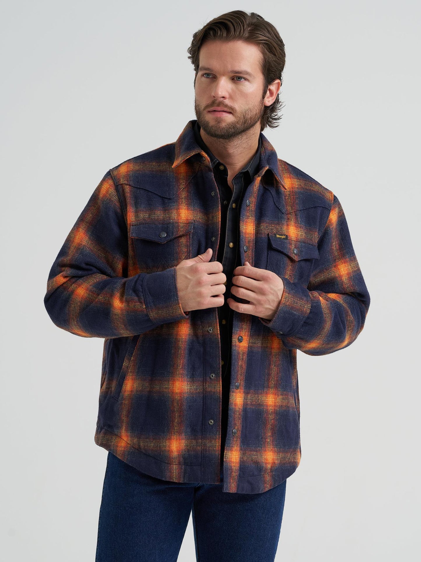 Wrangler Quilted Flannel Shirt Jacket 112382020