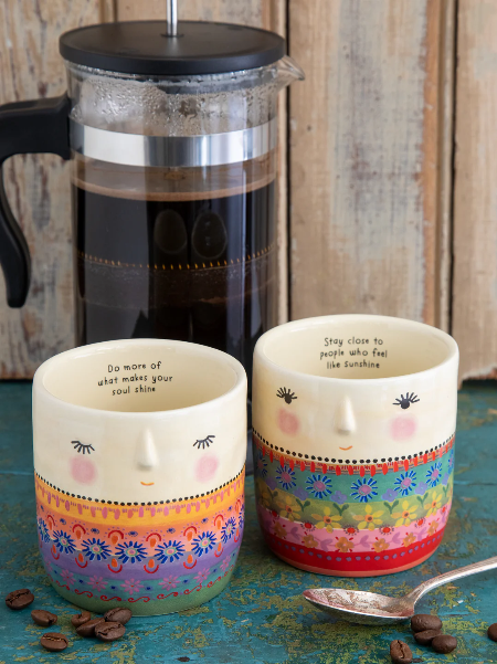 Folk Friends Mugs Set of 2 MUGS069