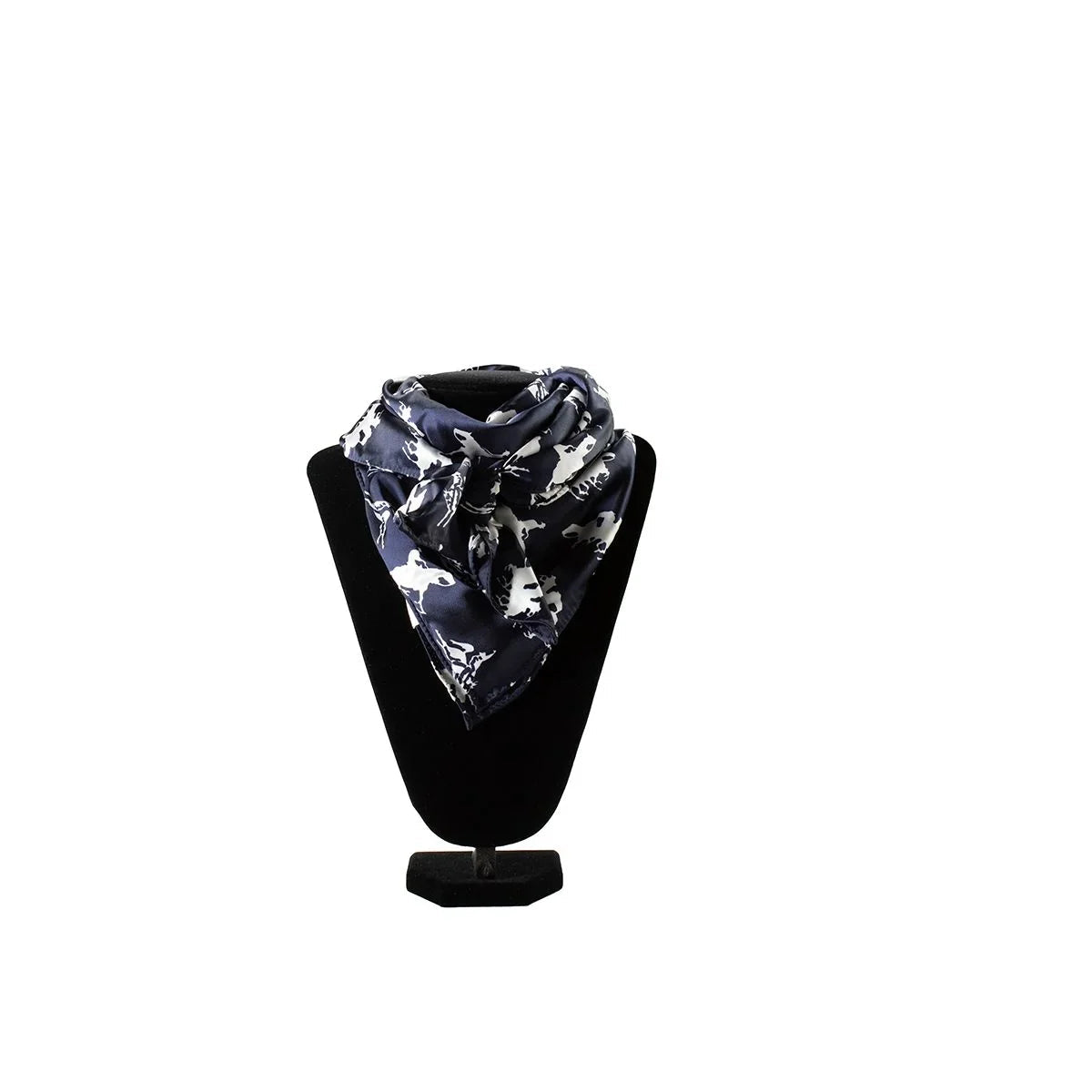 M & F Western Wild Rag - Black Horse Print 0910301