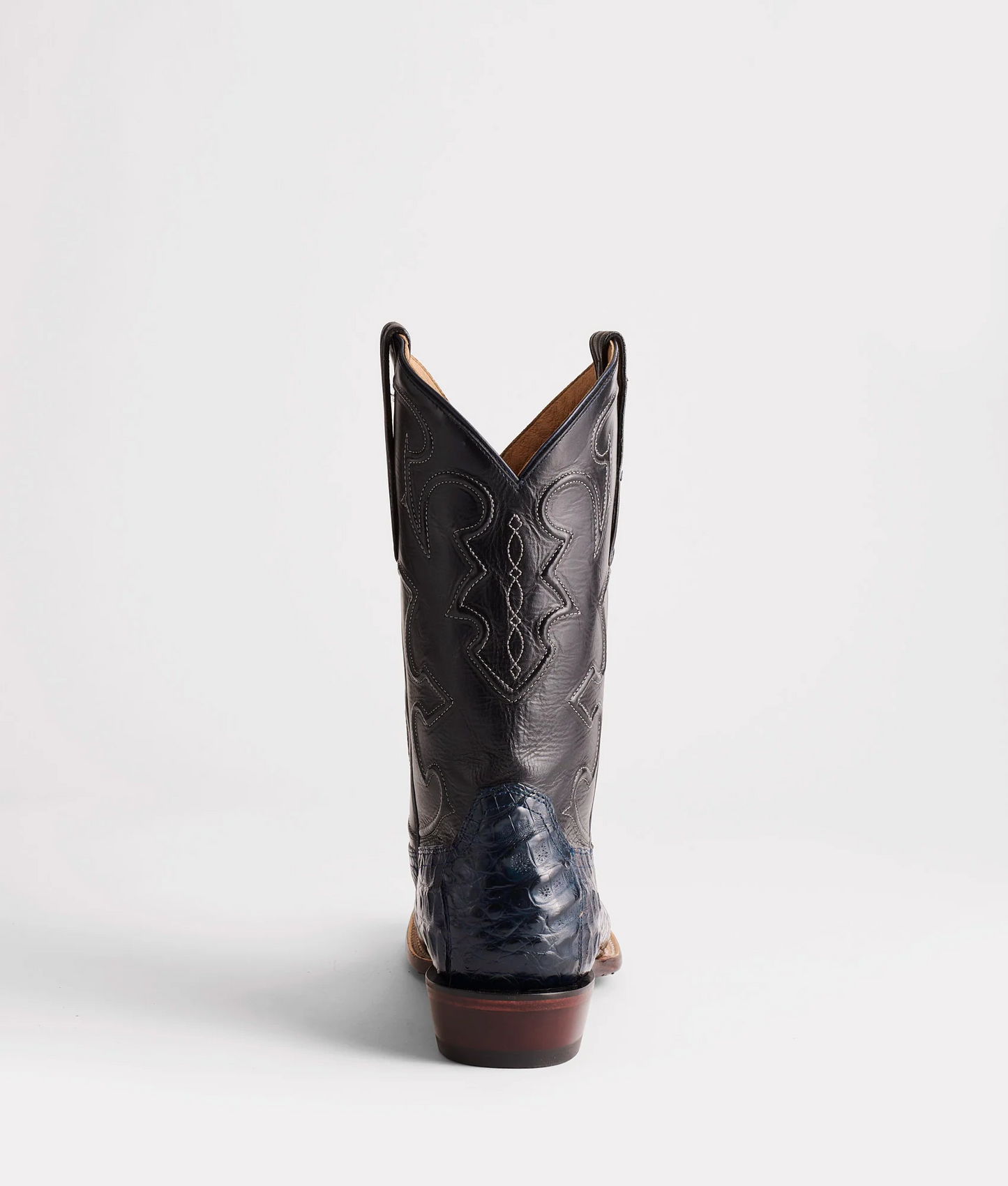 Lucchese Boots Charleston Navy Caiman Belly M4532