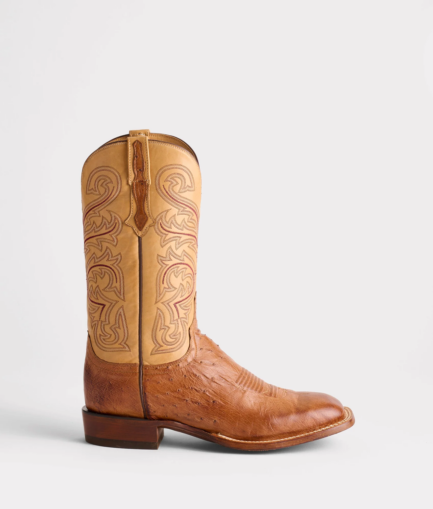 Lucchese Boot Lance Barnwood Saddle CL1028W8