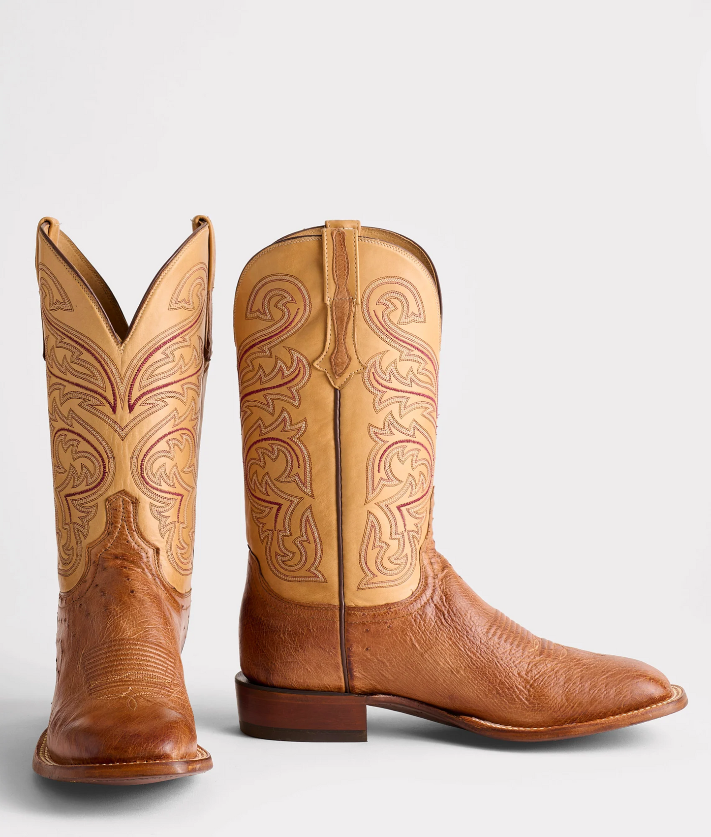 Lucchese Boot Lance Barnwood Saddle CL1028W8