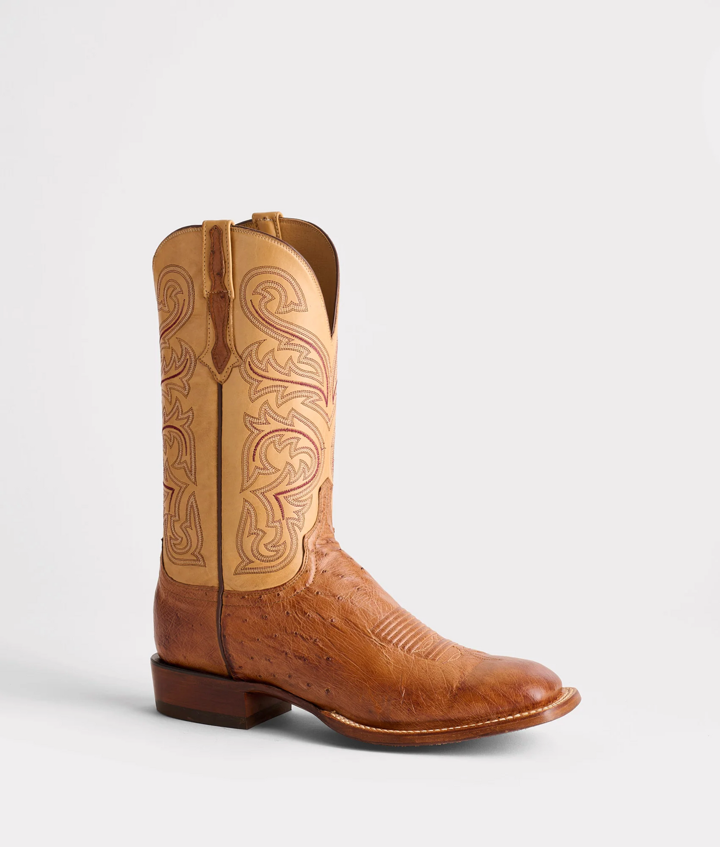 Lucchese Boot Lance Barnwood Saddle CL1028W8