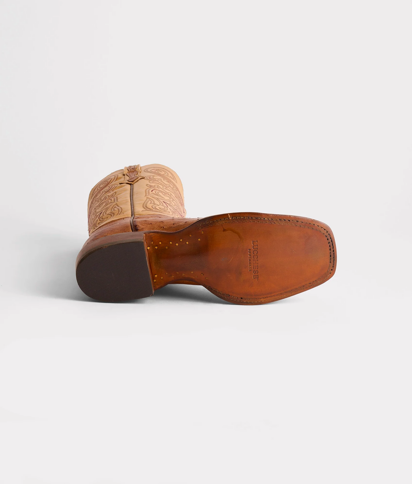 Lucchese Boot Lance Barnwood Saddle CL1028W8