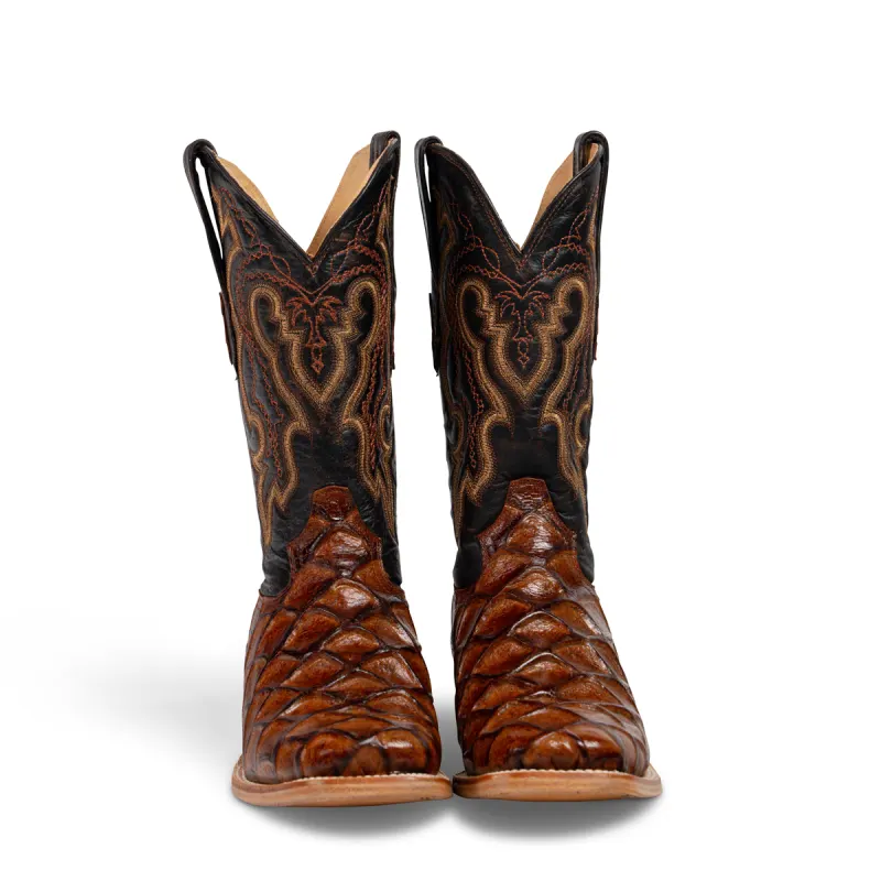 Cowtown Boots Cognac Big Bas Print Q156