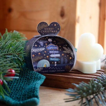 English Soap Company Luxury Guest Soap North Pole GS1014