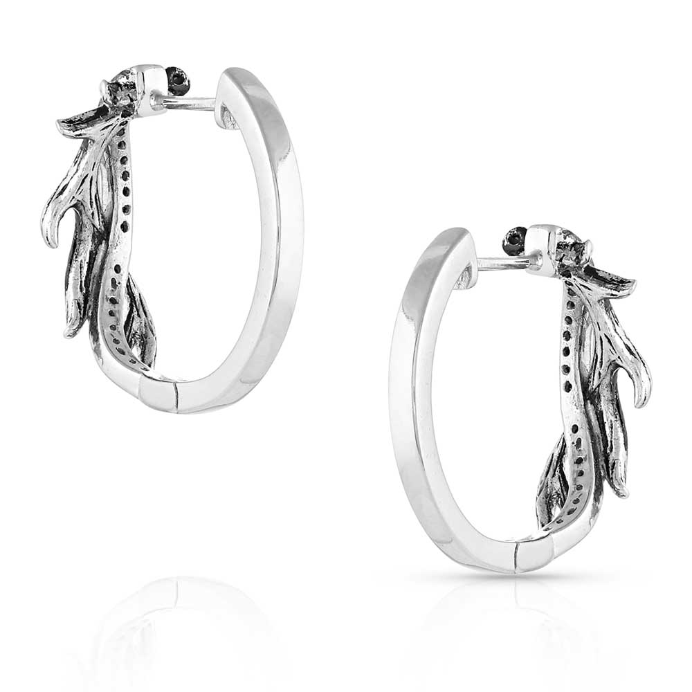 Montana Silversmiths Earrings Rooted in Stone Silver KTER5045