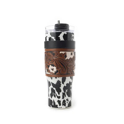 Myra Wide Wyoming Tumbler Black and White S-12054