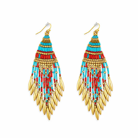 Myra Dream Flow Beaded Earrings S-9128