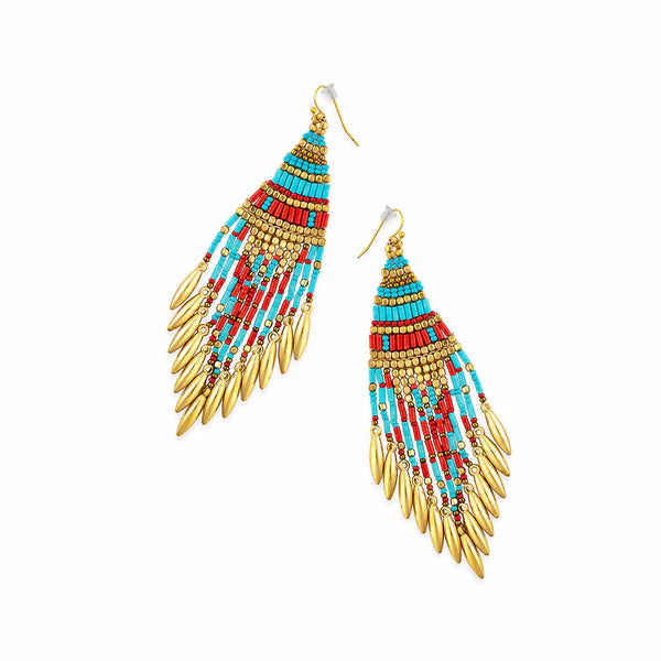 Myra Dream Flow Beaded Earrings S-9128