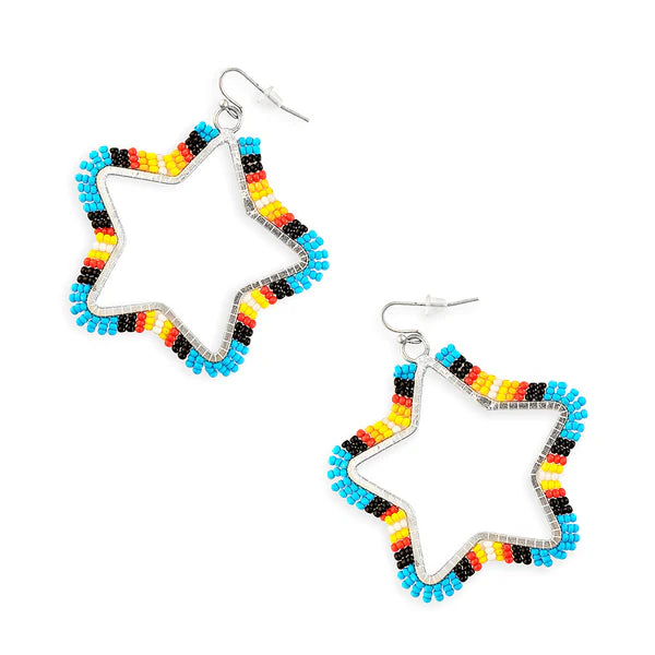 Myra Star Light Star Bright Beaded Earring S-9133