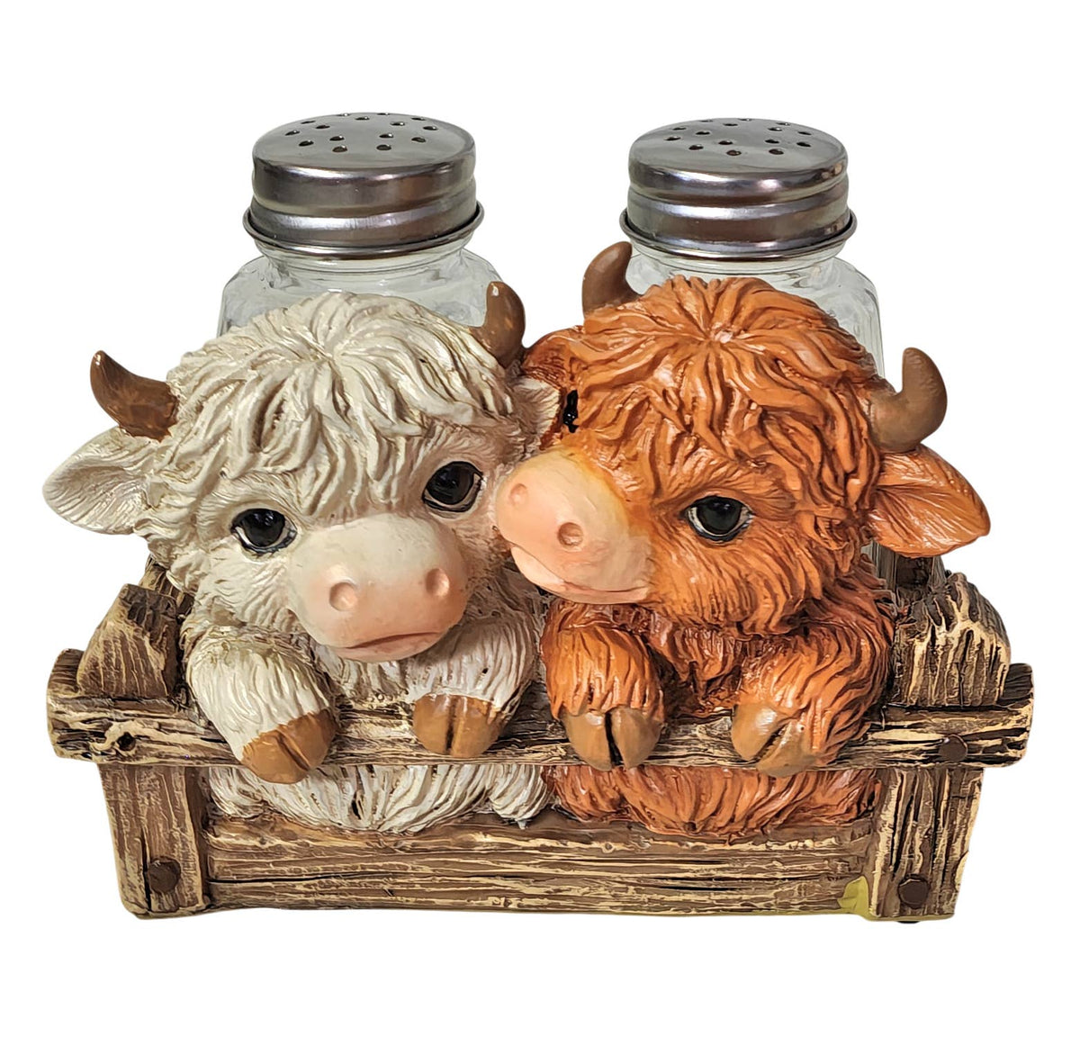 TWO HIGHLAND COWS S/P HOLDER 18021