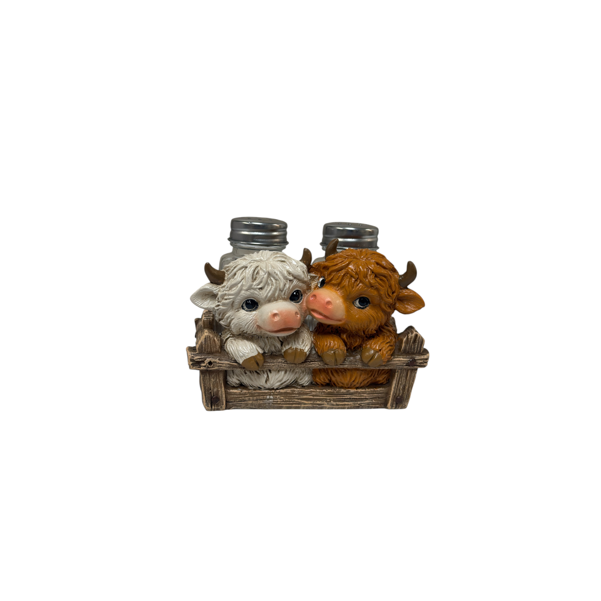 TWO HIGHLAND COWS S/P HOLDER 18021