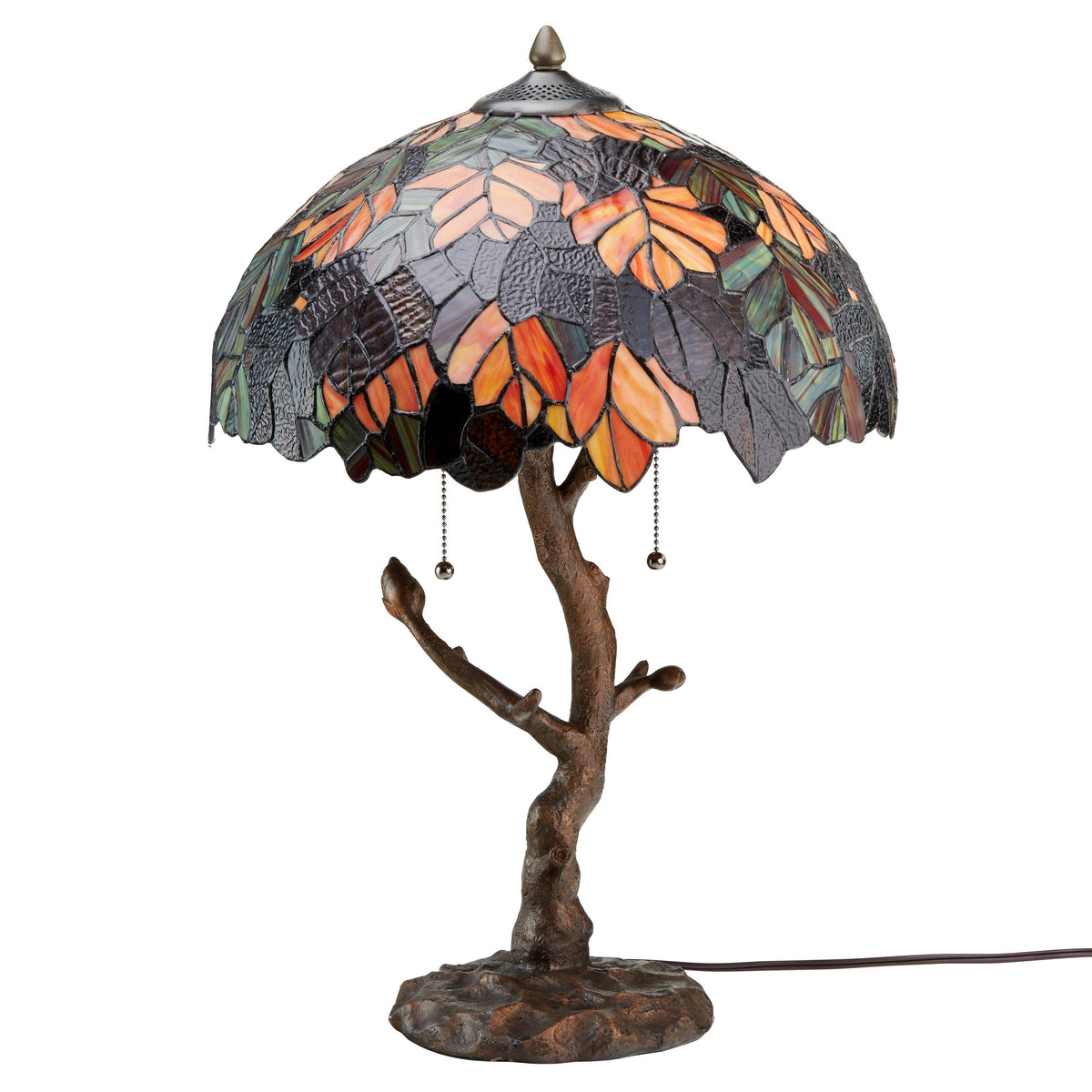 24.5" Marvel Maple Tree Stained Glass Table Lamp MAPLE