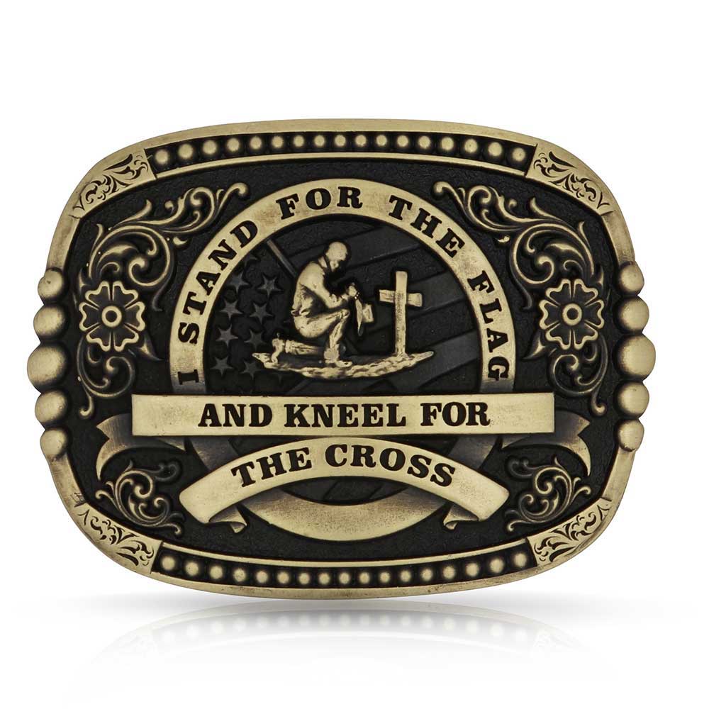 Montana Silversmiths Kneel For The Cross Buckle A1040C
