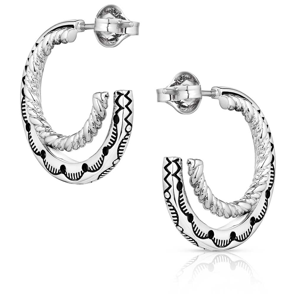 Montana Silversmiths Earrings Enchanted Soul Hoop ER6105