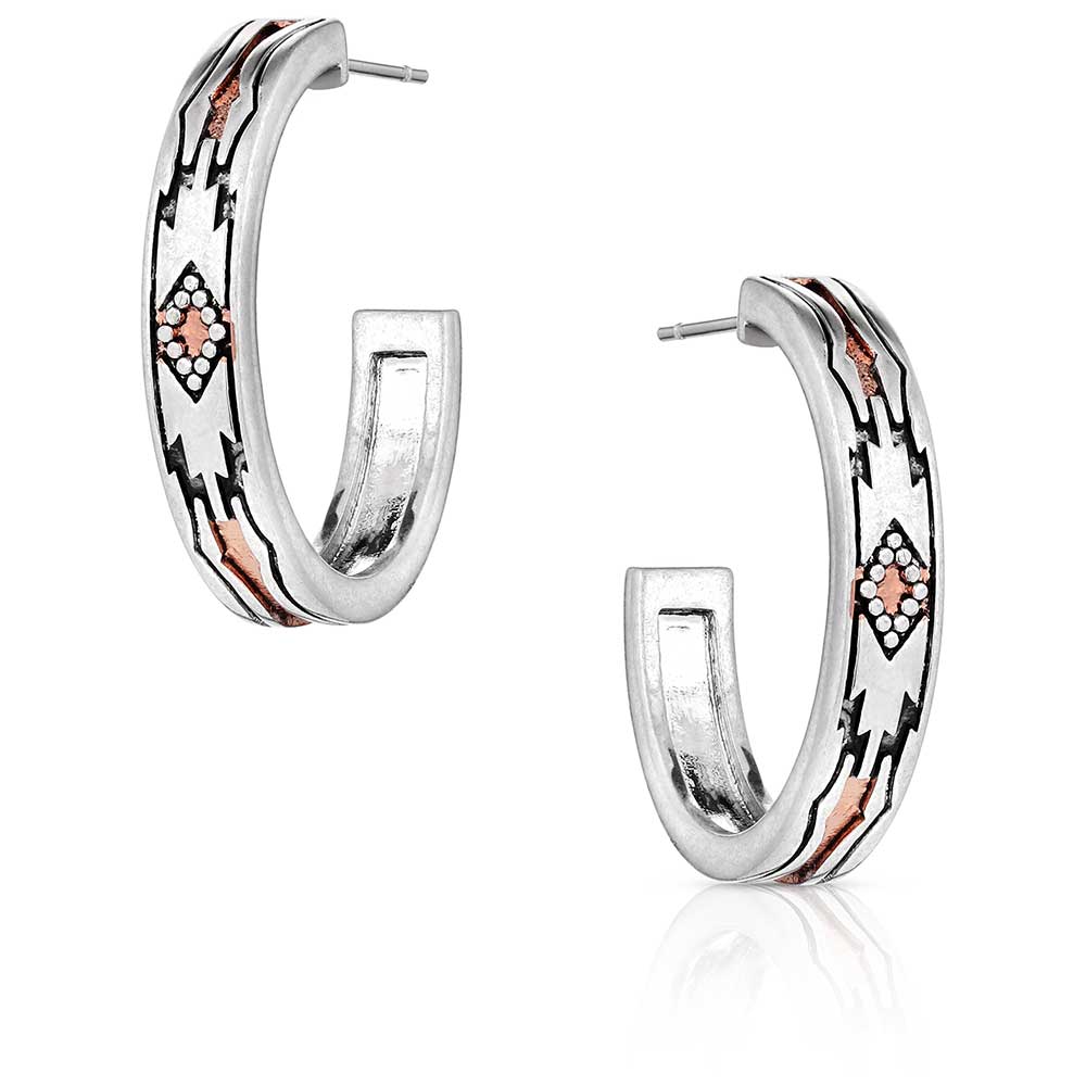 Montana Silversmiths Earrings Western Sands Hoop ER6114