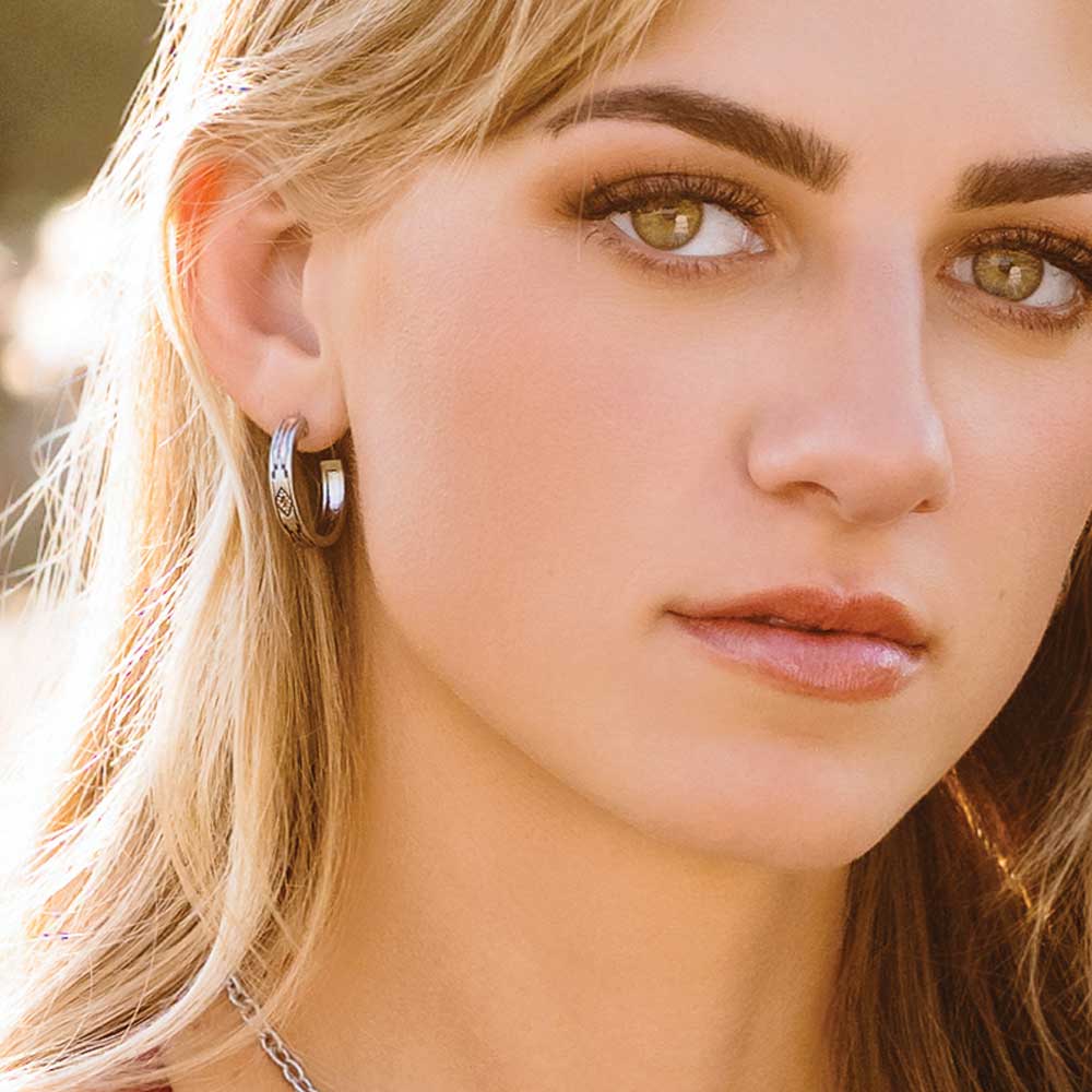 Montana Silversmiths Earrings Western Sands Hoop ER6114