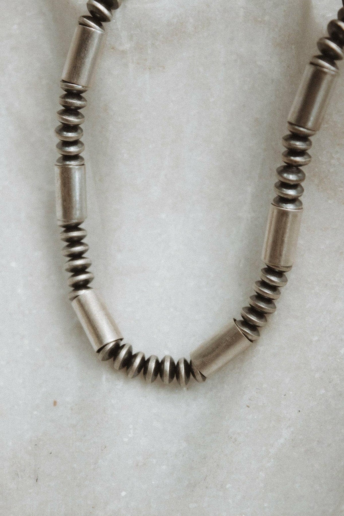 Desert Space Sterling Silver Saucers Necklace J3061